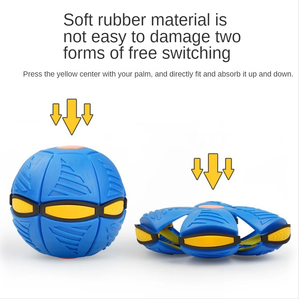 Летающий НЛО плоский бросать диск мяч со светодиодсветильник кой игрушечная