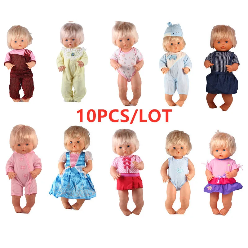 41 см Nenuco Одежда для кукол Nenuco Ropa y su Hermanita 10 шт./лот аксессуары для кукол DIY платье для 16 дюймов My Little Nenuco кукла - Цвет: 10PCS style 3