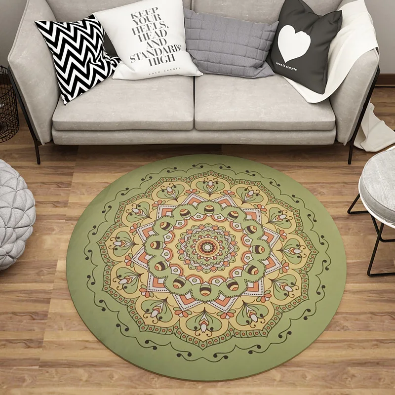 

Round Carpet Bedroom Living Room Bathroom Carpet Room Decoration Doormats Door Floor Mat Bath Balcony Tapis Salon Rug Boho Rug