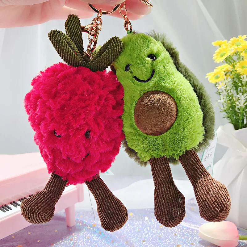 23 5 см Kawaii Мини Авокадо Фрукты мягкий плюшевый завод сумка игрушка-брелок