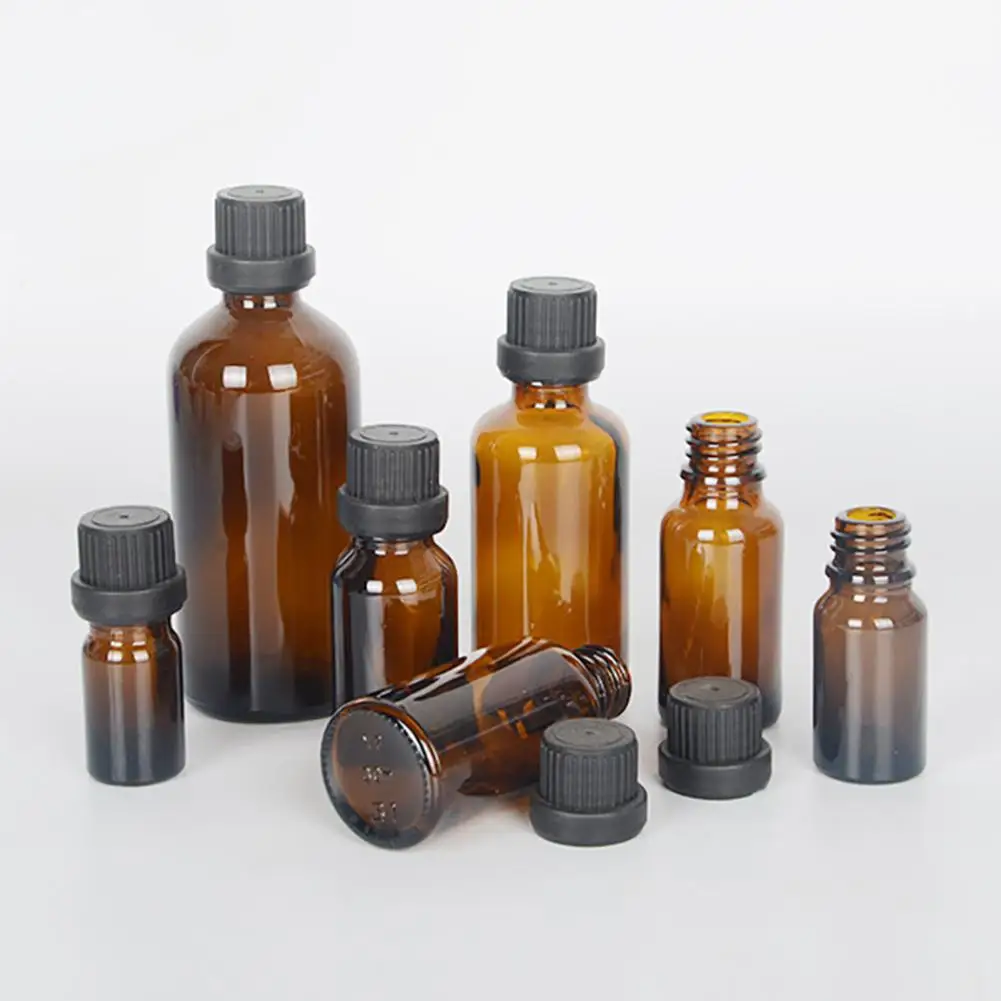 Яркая Гламурная коричневая Эфирная стеклянная бутылка дл масла образец лосьона