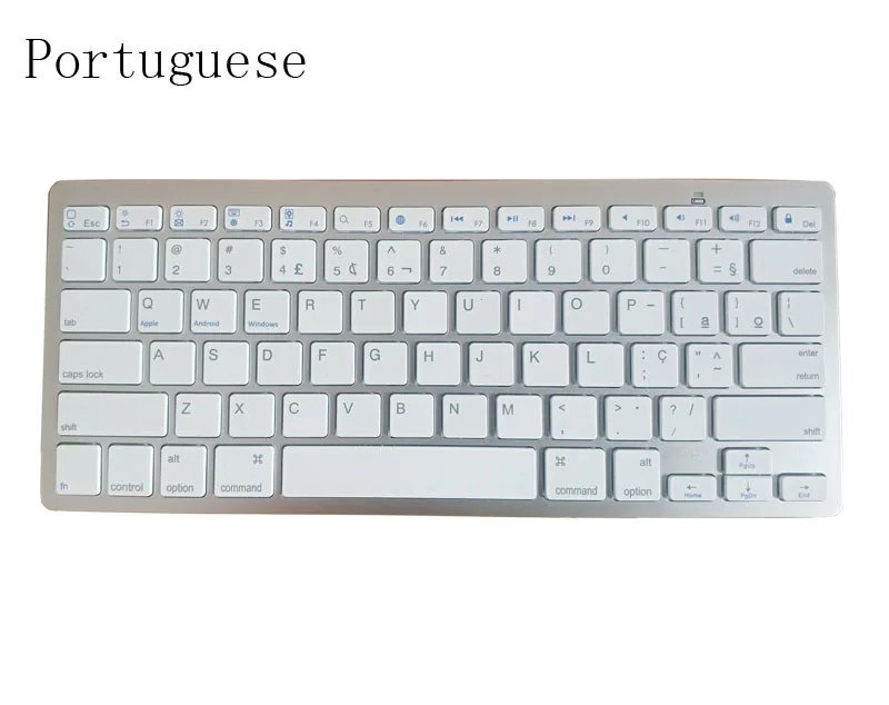 Ультра-тонкая беспроводная клавиатура Bluetooth для Iphone Ipad Android Tablet PC Phone и других устройств с поддержкой Bluetooth