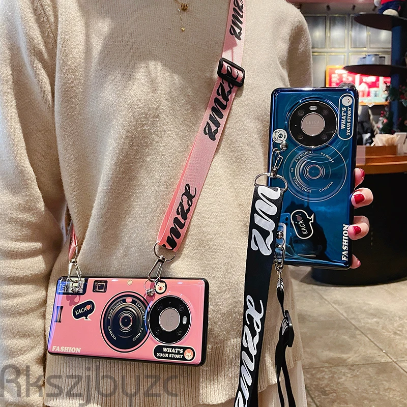 Чехол в стиле ретро для телефона Huawei P40 P30 P20 Pro Модный чехол с 3D камерой Мягкая