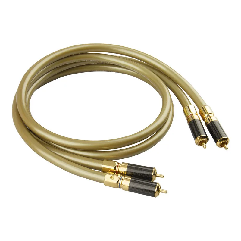 

Cardas 1 Pair RCA Cable 99.99% OFC Stereo RCA Cable High-performance Premium Hi-Fi Audio 2RCA to 2RCA Mixer Interconnect Cable