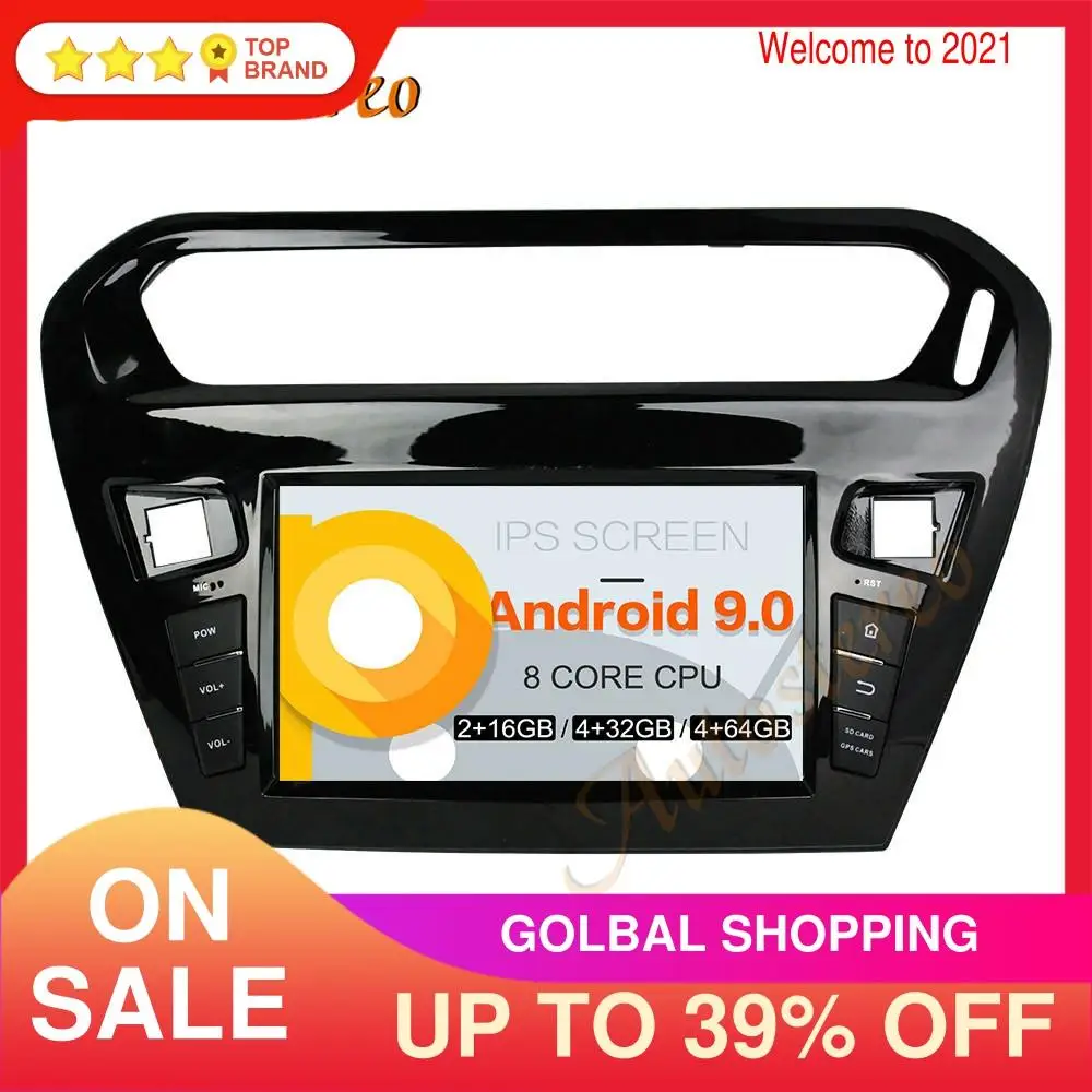 

Android 9 PX5/PX6 Car DVD Player Multimedia Player GPS Navigation For CITROEN Elysee 2013-2016 Auto Radio Stereo Head Unit ISP