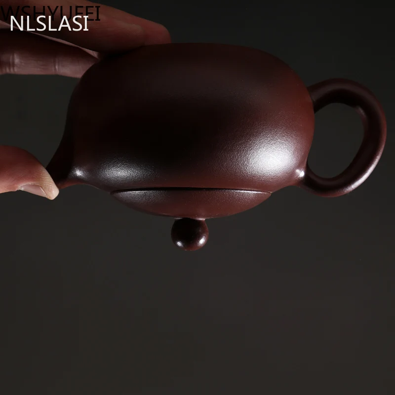 Высококачественный чайник из фиолетового песка 260 мл ручная работа искусство