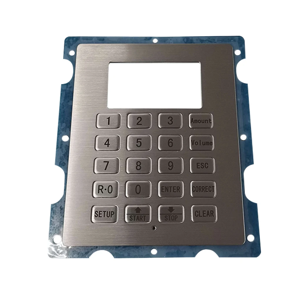 Customized Panel Mount Fuel Dispenser Keypad Rugged Stainless Steel Gas Station Keyboard With 20 Keys | Компьютеры и офис