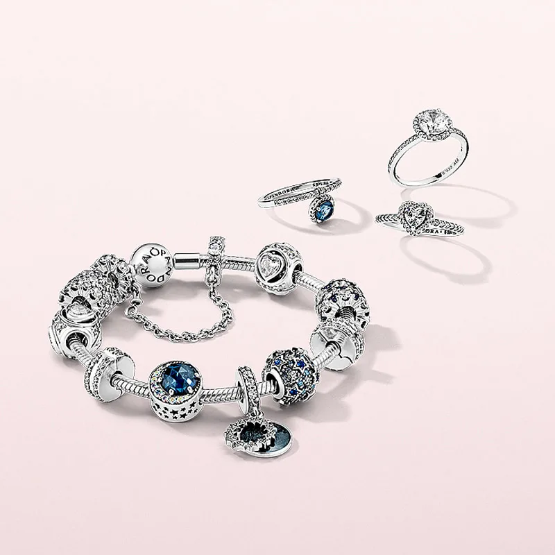 

Pandora Shiny Teardrop 925 Silver Ring Shining Fashion Rings Female