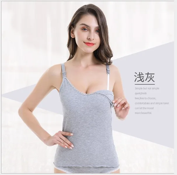Fdfklak 2020 New Pregnancy Tops Summer Clothes For Feeding L XL XXL Plus size Breathable Breastfeeding For Nursing Mothers enlarge