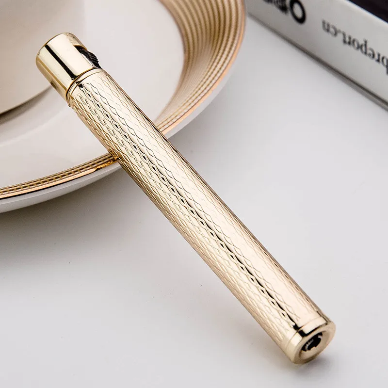 Carving-Gold Yooap Мини-зажигалка может быть помещена в портсигар шлифовальный круг зажигалки Открытый Портативный огонь стартер- без жидкости - Цвет: Carving-Gold