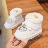 winter kids girls cotton shoes baby boots 0 3 years old infant snow boots fashion plush velvet thick toddler shoes children