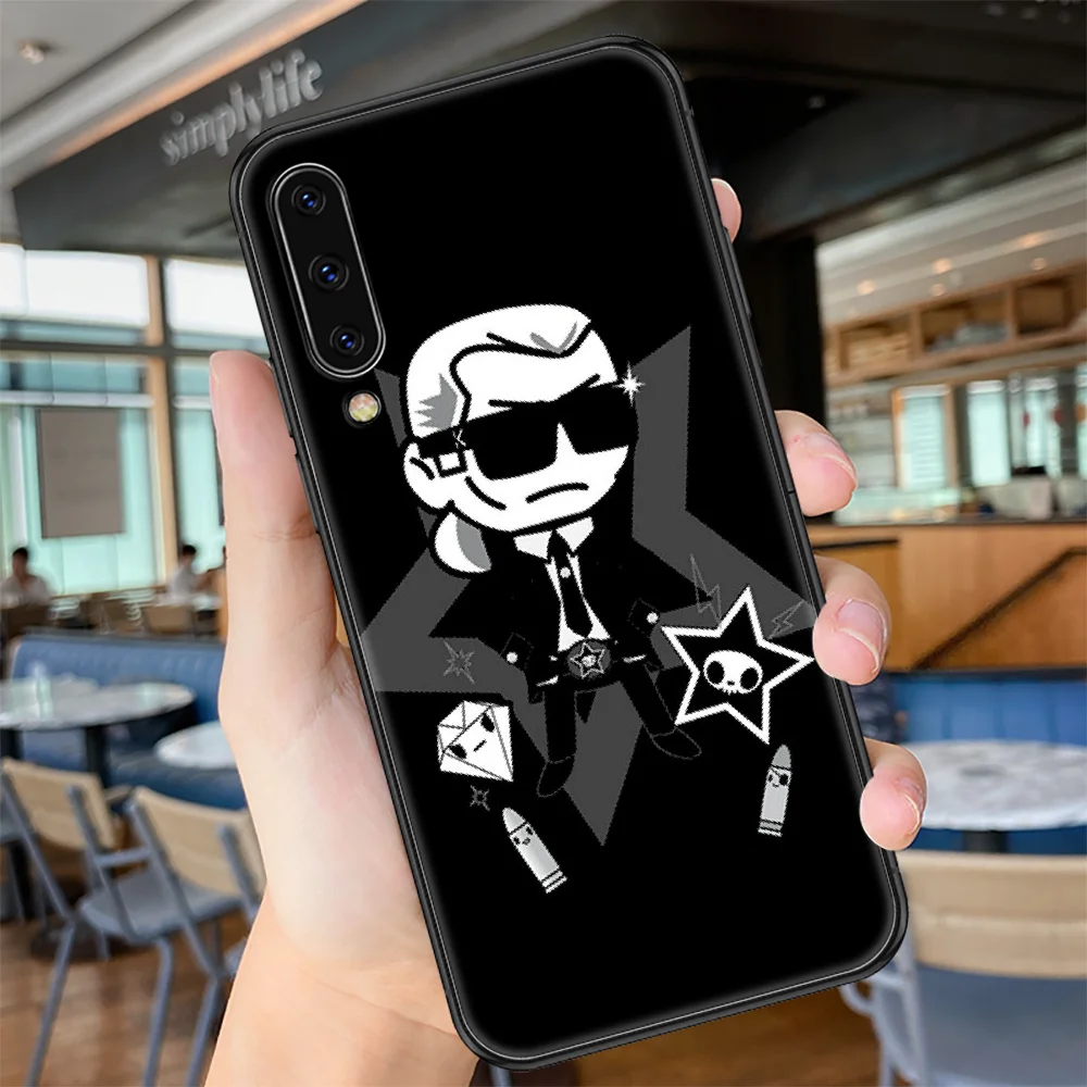 

Karls Luxury Brand Lagerfeld Phone case For Samsung Galaxy A 3 5 7 8 10 20 21 30 40 50 51 70 71 E S 2016 2018 4G black trend