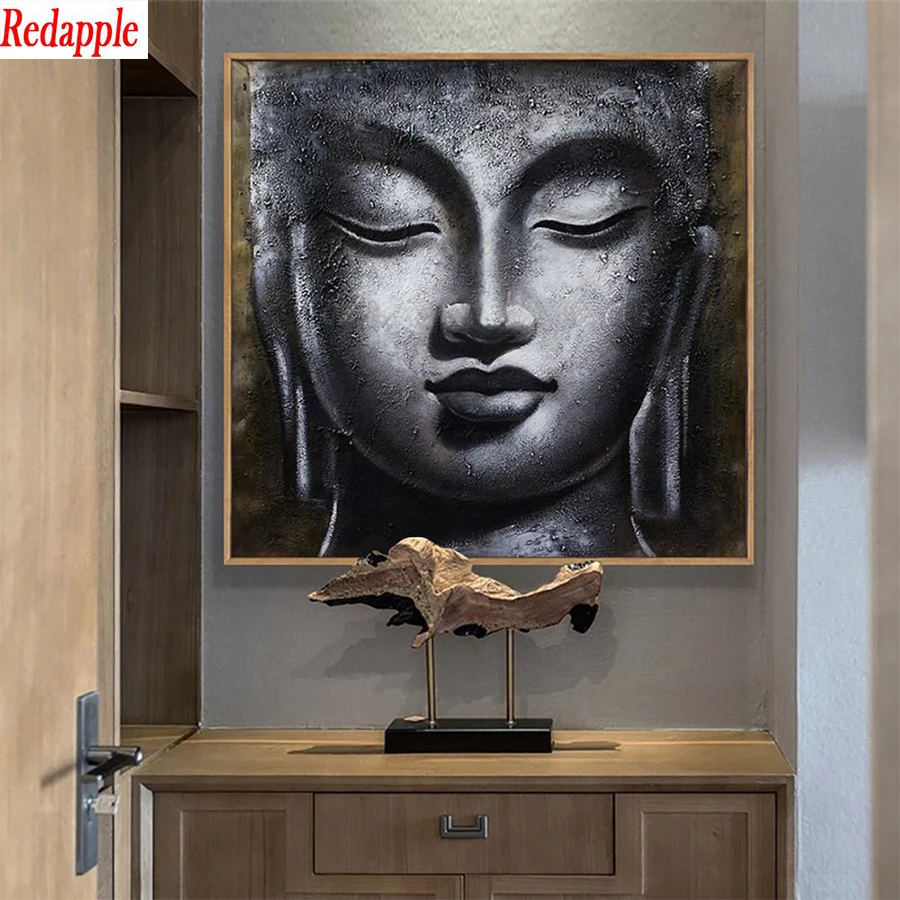 

Hot selling home art, religious Buddha statues Diamond Painting Full Square round drill Mosaic Cross Stitch Wall Art Decoration