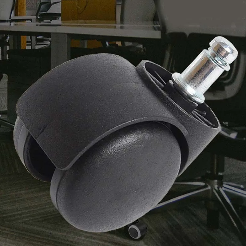 1 шт. 2 дюймовый Стержень Универсальный бесшумный черный ролик нейлоновое колесо