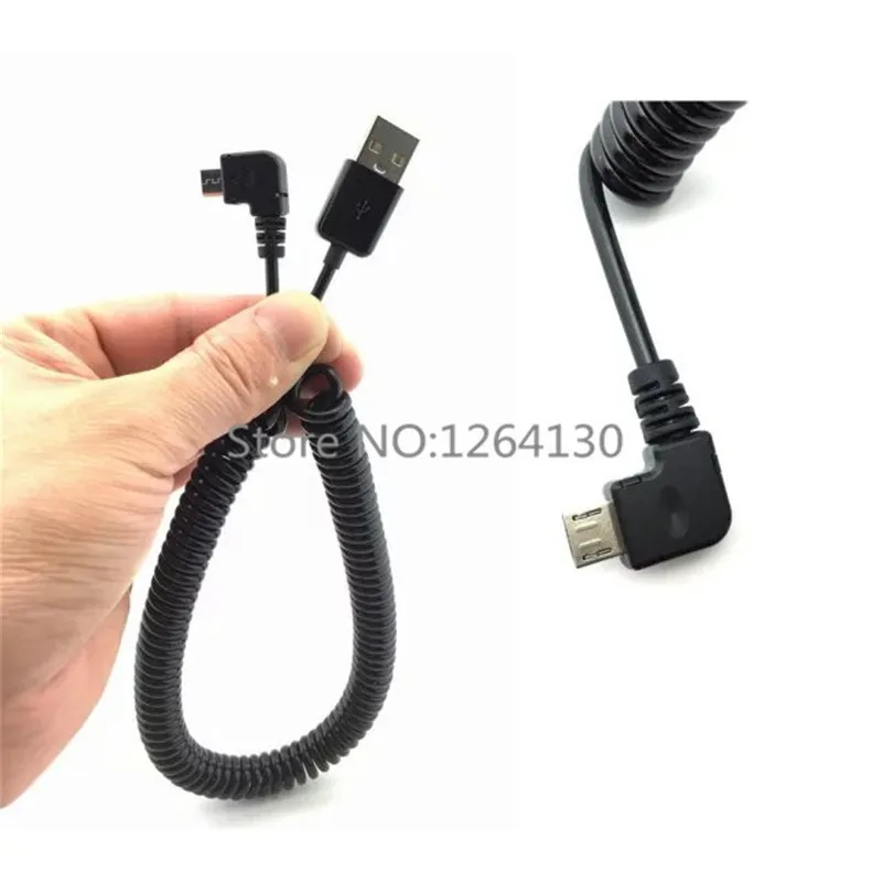 USB revolution micro штекер 90 градусов прямоугольный пружинный кабель Samsung HTC LG