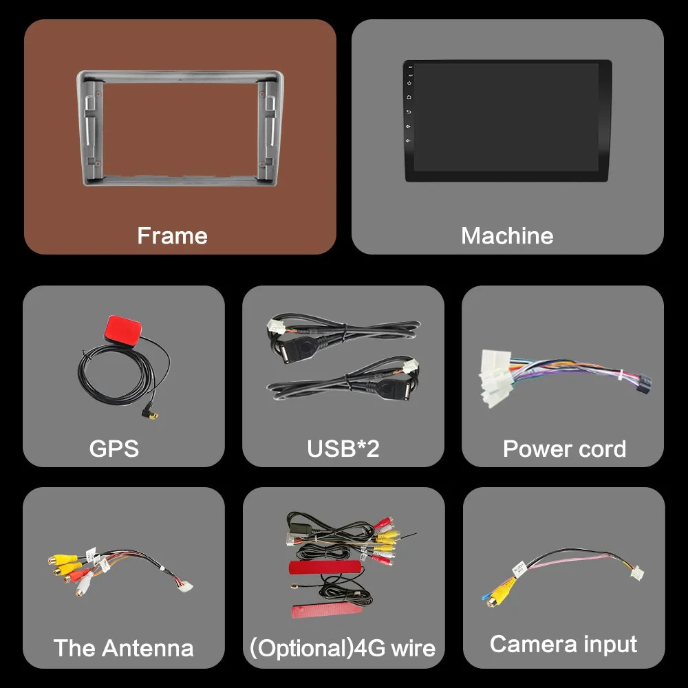 Автомобильное радио GPS-навигатор мультимедийный видеоплеер 2DIN 4 Гб + 64 ГБ Android 10 0 DSP