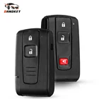 Dandkey Smart Key Shell Fob для Toyota Prius Corolla Chr Yaris Rav4 Auris Сменный Чехол с дистанционным управлением для автомобиля вставьте TOY43 Blade