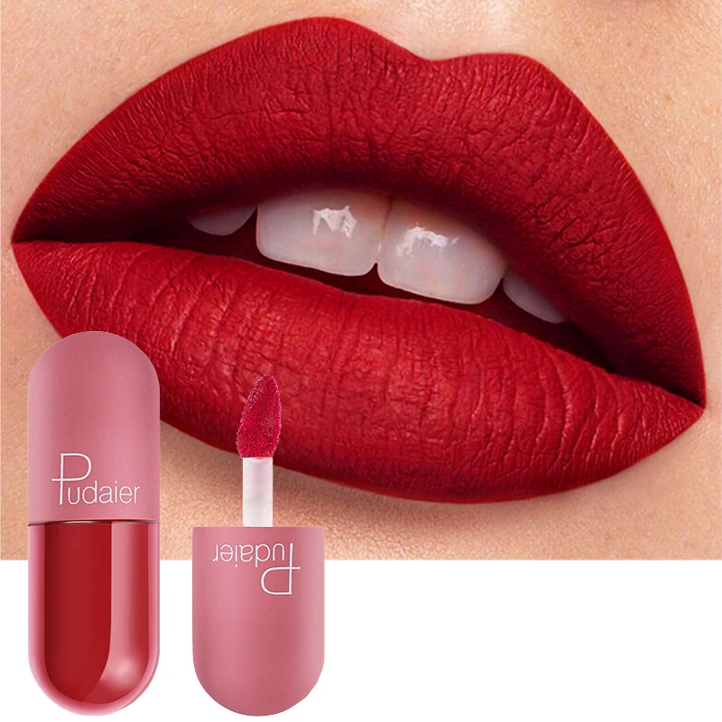 Матовый блеск для губ Водонепроницаемый Протяжного и прочного увлажняющего