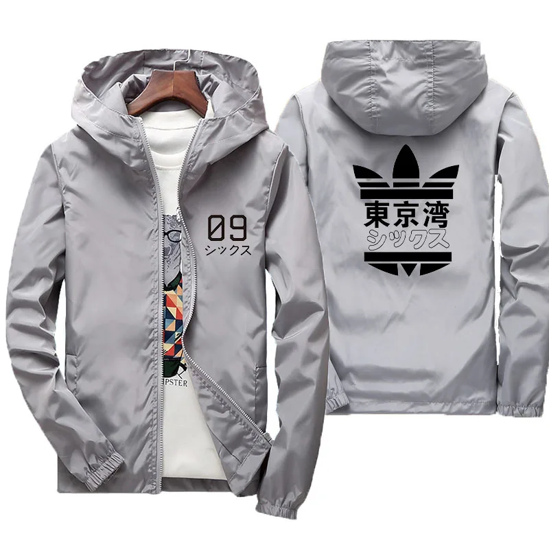 

2021 Fashion Japanese Streetwear Tokyo Bay printing Jacket Hip Hop Patch Designs Slim Fit Pilot Bomber Jacket Coat Men Plus Size