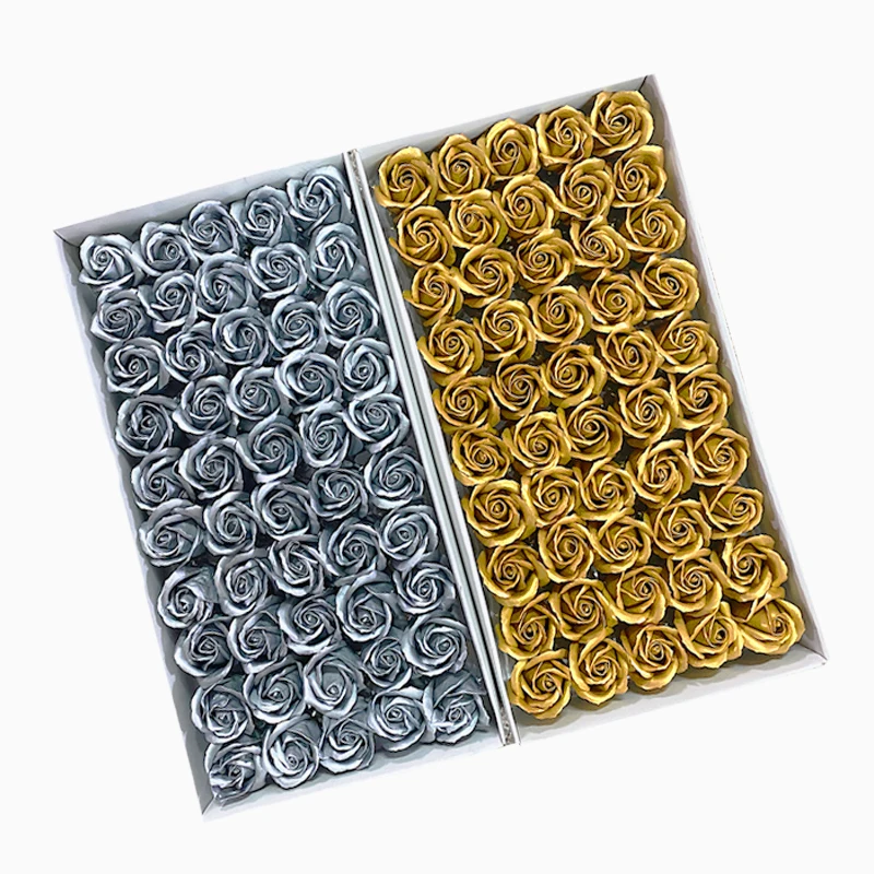 Горячая Распродажа мягкий романтический ароматный 3 слоя Золотая Серебряная