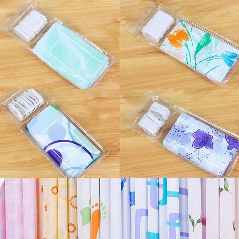 Занавеска для душа 150*150 см 10 крючков | Дом и сад