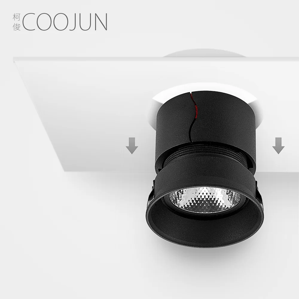 Потолочный светильник COOJUN светодиодный безрамный 220 В алюминиевый 7 Вт 12