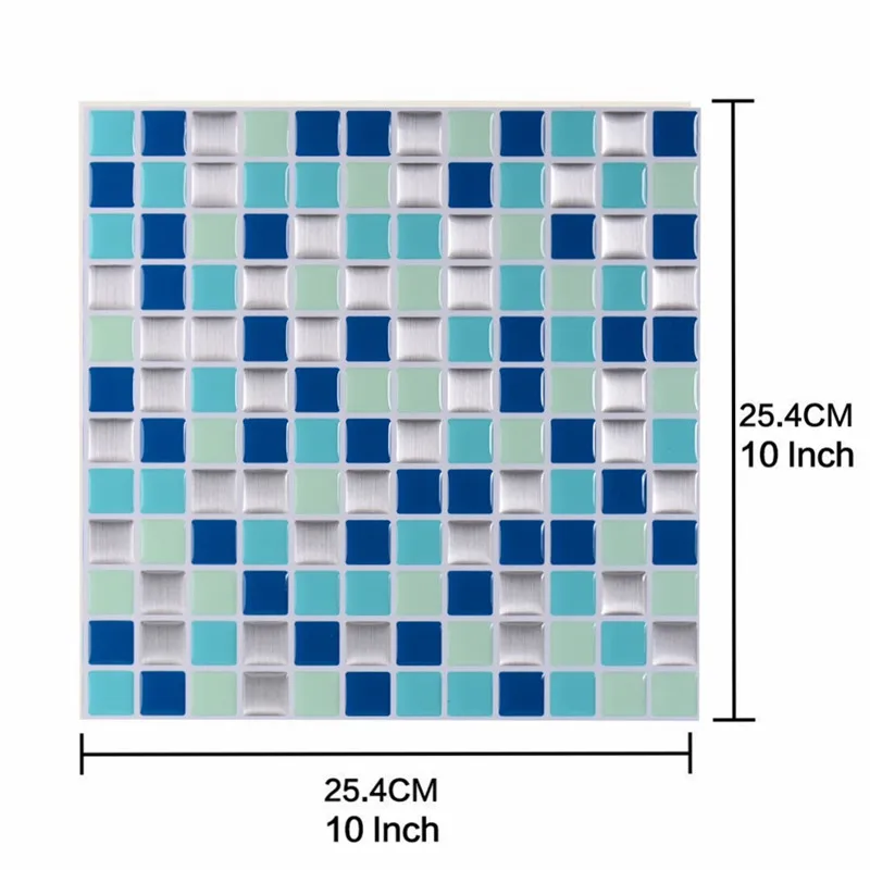Лампа арабского стиля "Moroccan Tile" с самоклеющейся задней панелью и 3D мозаичным узором на обоях для ванной комнаты "Ethylene" в стиле DIY.
