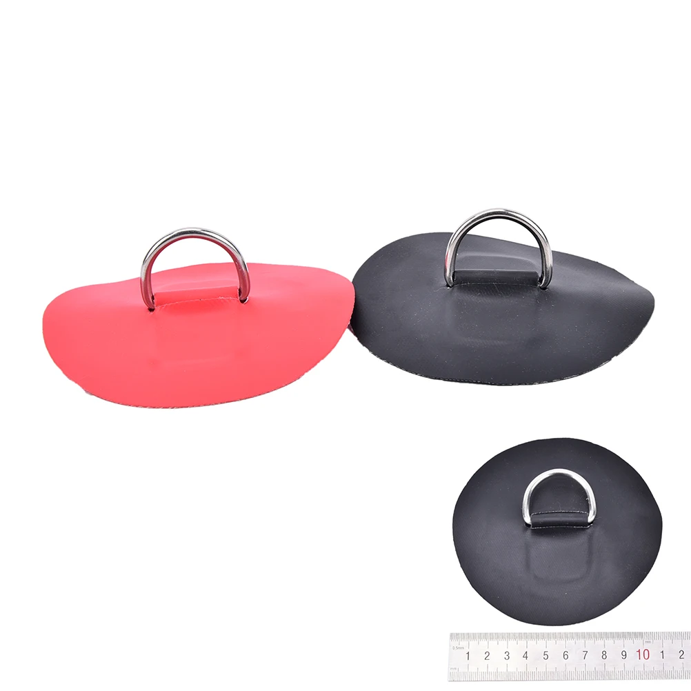 

High Quality 1pc 6 Inch Stainless Steel Inflatable Boat Kayak Dinghy D-RINGS PVC Patch Black