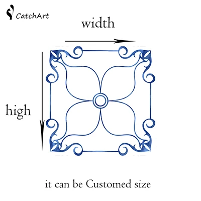 Window stickers frosted glass film balcony window posted light opaque Mediterranean style decorative paper | Дом и сад