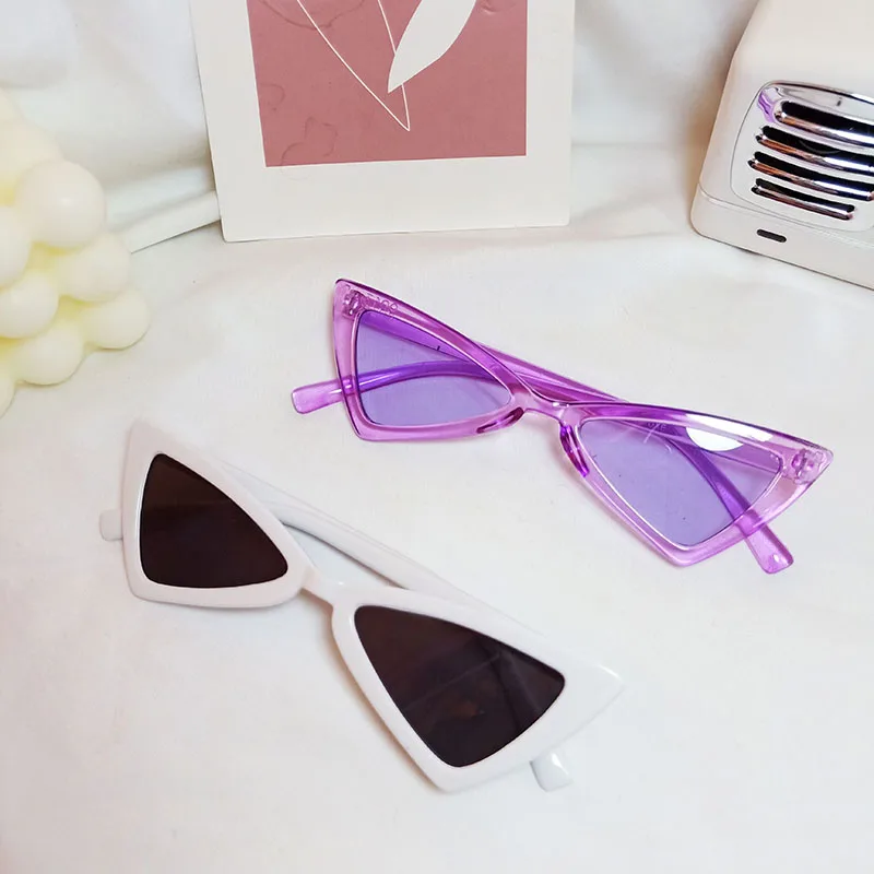 

2021 Fashion Children Cat Eye Sunglasses Boys Girls Brand Designer Mirror Cateye Sun Glasses Retro For Kids