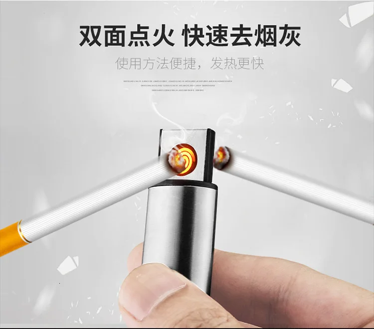 Usb зарядка ветрозащитная Зажигалка Электроника точечный детектор дыма