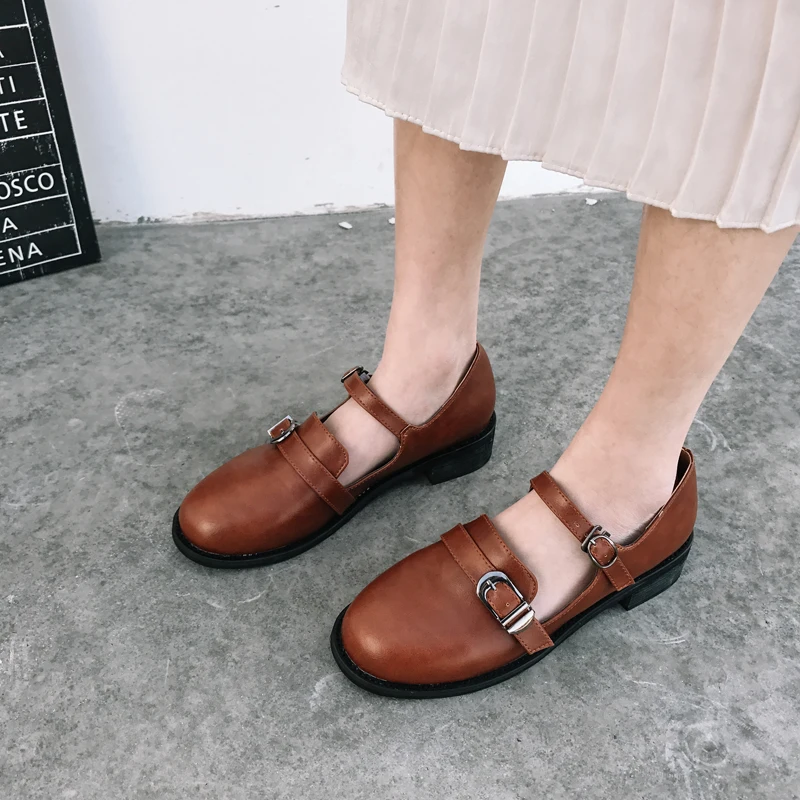 Новинка 2019 японские кожаные туфли для кукол с круглым носком и большим женские на