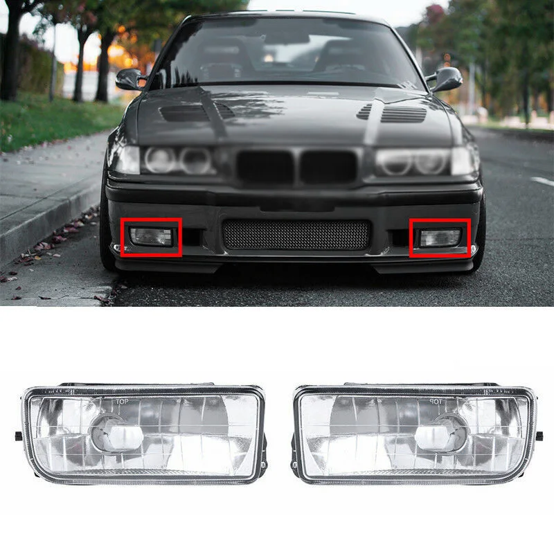 Для BMW E36 1992 98 M3 318 325 передний бампер автомобиля H1 12В 55 Вт светодиодный