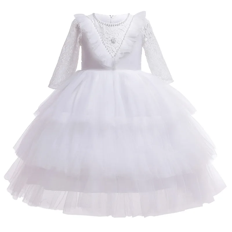 Свадебное платье для девочек и малышей кружевное новорожденных праздвечерние