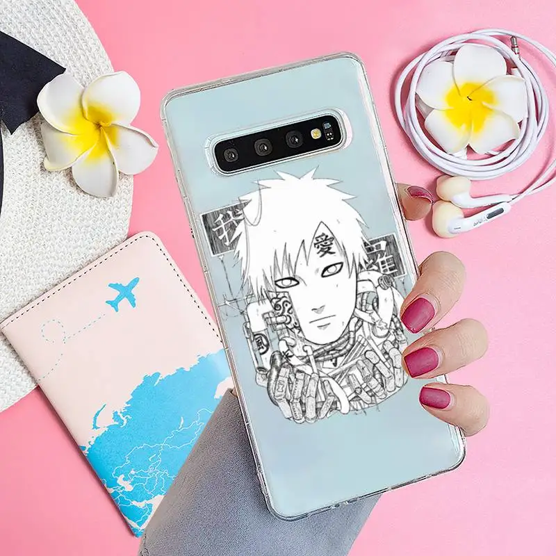 

Cartoon anime Naruto Phone Case Transparent for samsung A 21s 50 71 S 8 9 20 20fe note 10 20 ultra plus