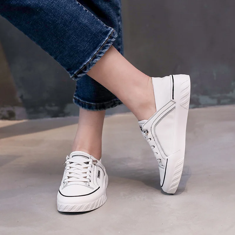 Белые женские кроссовки SWQZVT на весну-лето женская повседневная обувь из