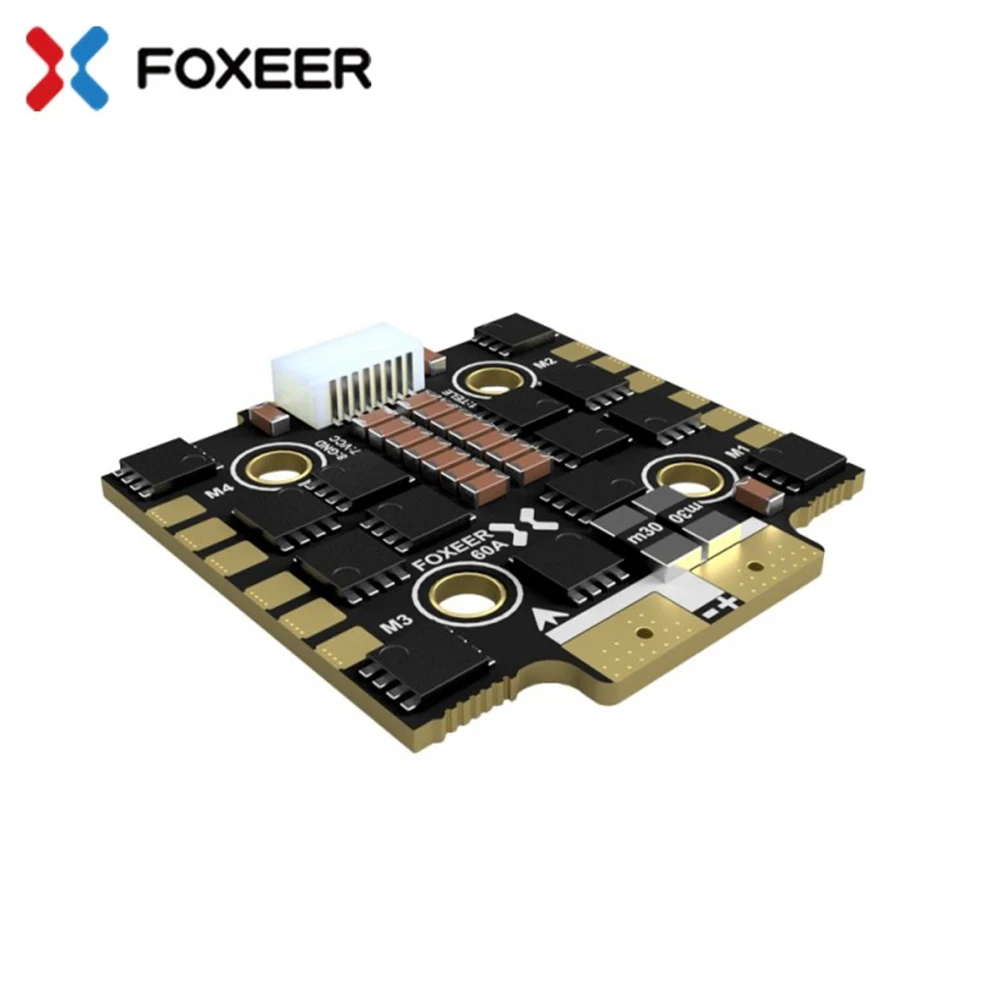 Foxeer Reaper Mini ESC 60A BLHELI32 4 в 1 бесщеточный 20x20 мм 3-8S DSHOT1200 для контроллера полета стек FPV