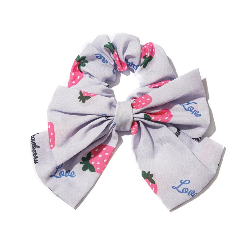 

Korean version of summer Chiffon bow and large intestine Hairband