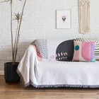 Гобелены повседневные декоративные нитки пледы одеяло для кровати диван с кисточкой Бохо Декор богемный Декор для дома фортепиано покрытие