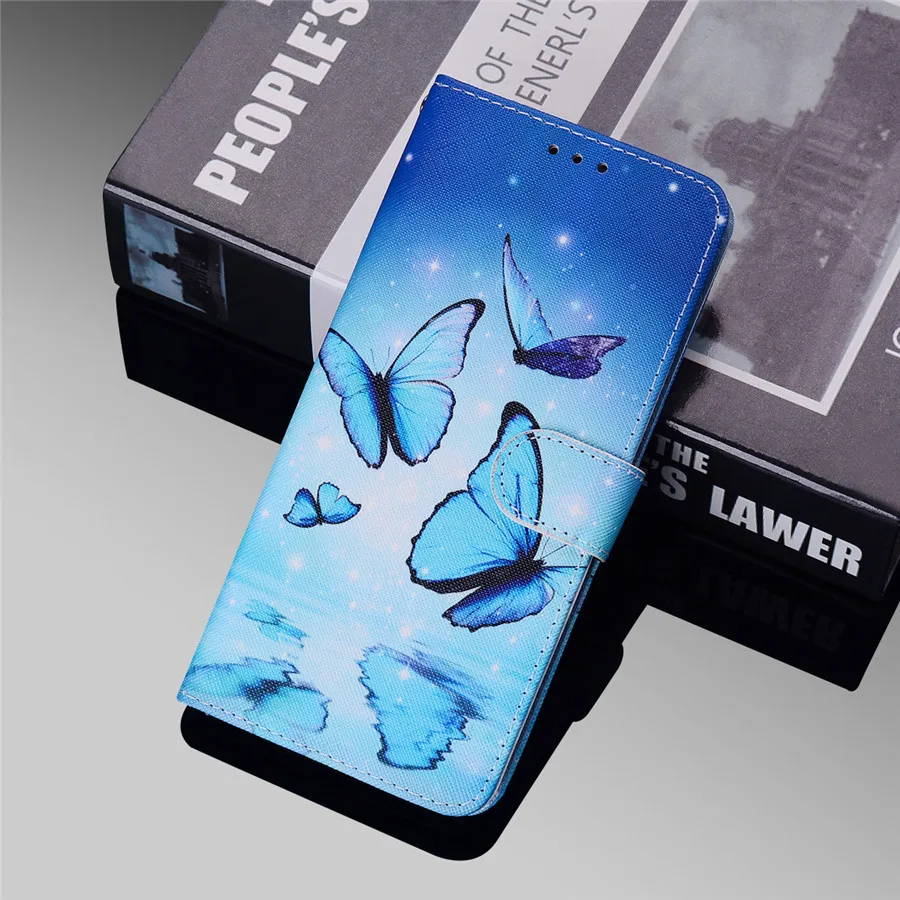 case for samsung galaxy a52s a02 a02s a03s a12 a22 a32 a72 m52 a51 a71 card holder wallet cute animal book leather painted cover free global shipping