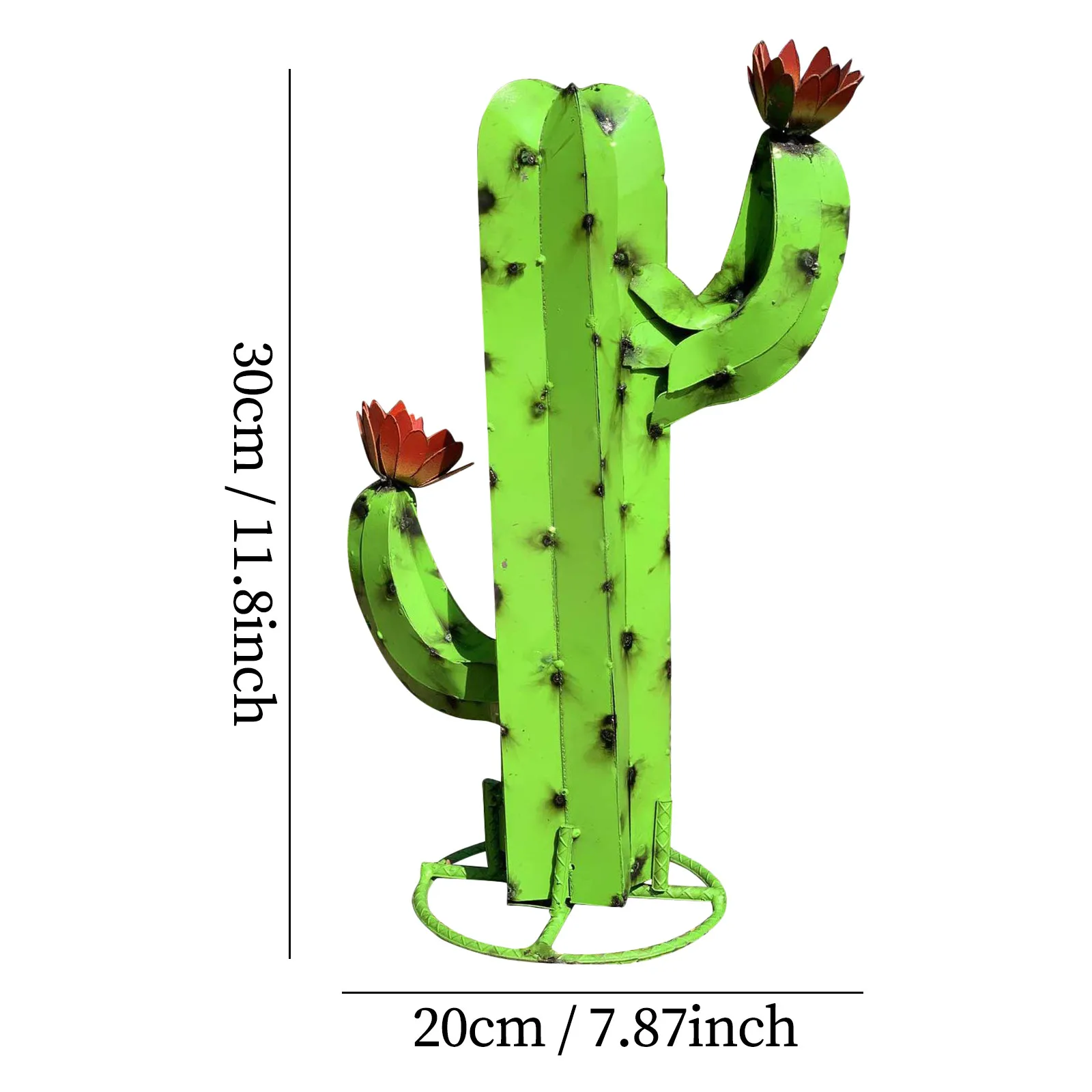 

Exquisite Metal Art Metal Cactus Sculpture Garden Yard Sculpture Decorate Your Garden, Bar, Living Room, Game Room, Pool, Garage