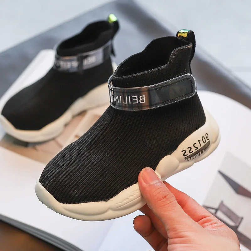Kids Shoes Elastic Flyknik Sports Leisure Baby Boys Girls Children Breathable Air Mesh Sport | Детская одежда и обувь