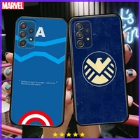 marvel logo cool phone case hull for samsung galaxy a70 a50 a51 a71 a52 a40 a30 a31 a90 a20e 5g a20s black shell art cell cove
