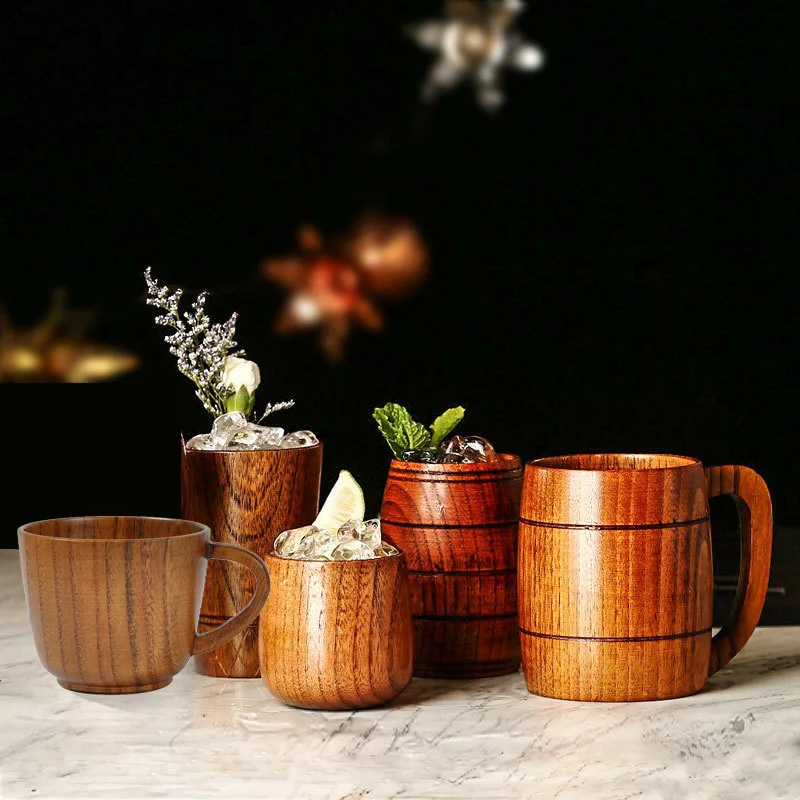 Деревянные чайные чашки Jujube деревянная кружка искусственная чашка для сока и