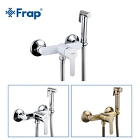 Frap Bidet Shower Faucet Brass Stainless Steel Toilet Cleaner Hygienic Shower For Bathroom Bidet Mixer Bath Accessories Sets