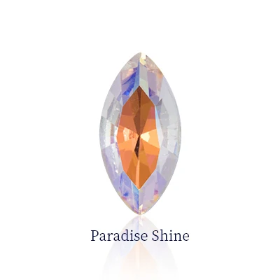 Paradise Shine Хрустальные камни лошадь глаз Navette формы K9 стекло клей на аппликации со стразами для DIY одежды изделия для шитья ювелирные изделия аксессуары - Цвет: Paradise Shine