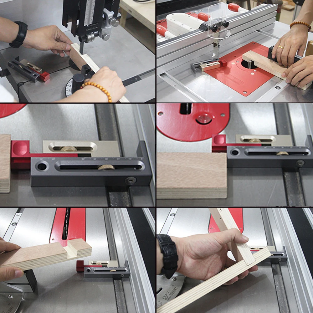 

Woodworking Measuring Slot Ruler Table Saw Gap Slot Regulator High Quality Movable Make Mortise and Tenon Woodworking Hand Tools