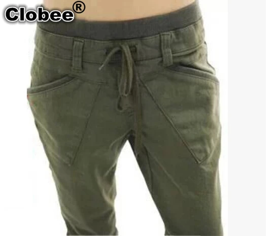 Капри 2020 женские шаровары мешковатые штаны с эластичной талией строгие брюки