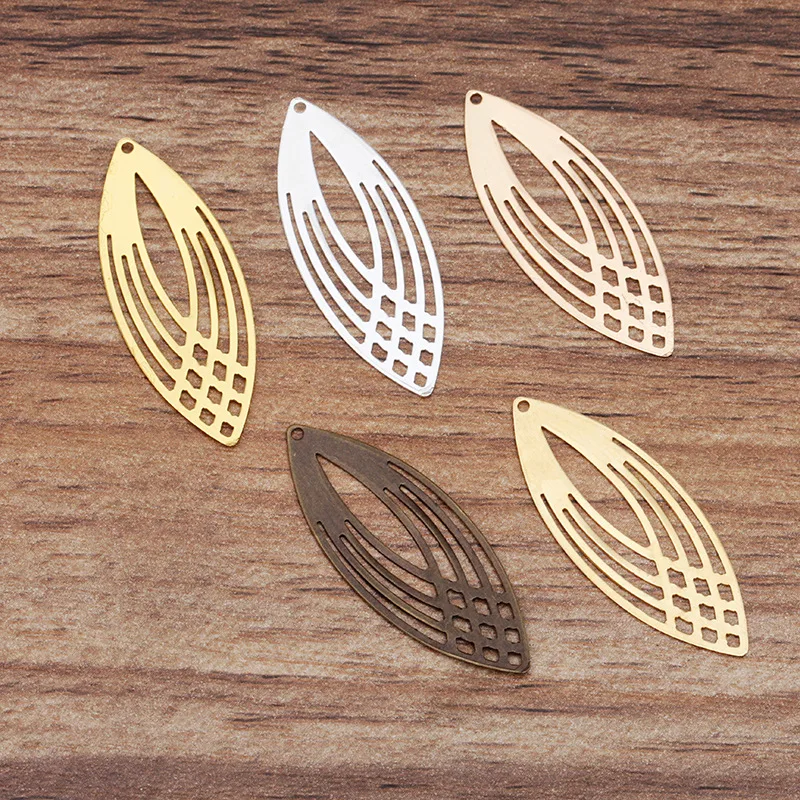 50 шт. 13 5*35 мм 5 цветов металлический латунный Овальный Кулон Очаровательная