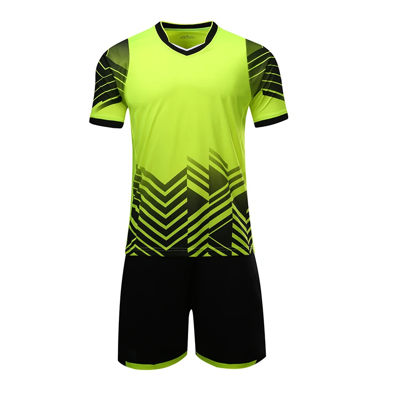 Мужская зеленая футбольная Джерси с коротким рукавом взрослая синяя Футбольная